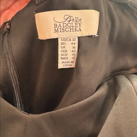 Belle Badgley Mishka Puff Sleeve Cocktail Dress- Size 12 - Picture 6 of 10